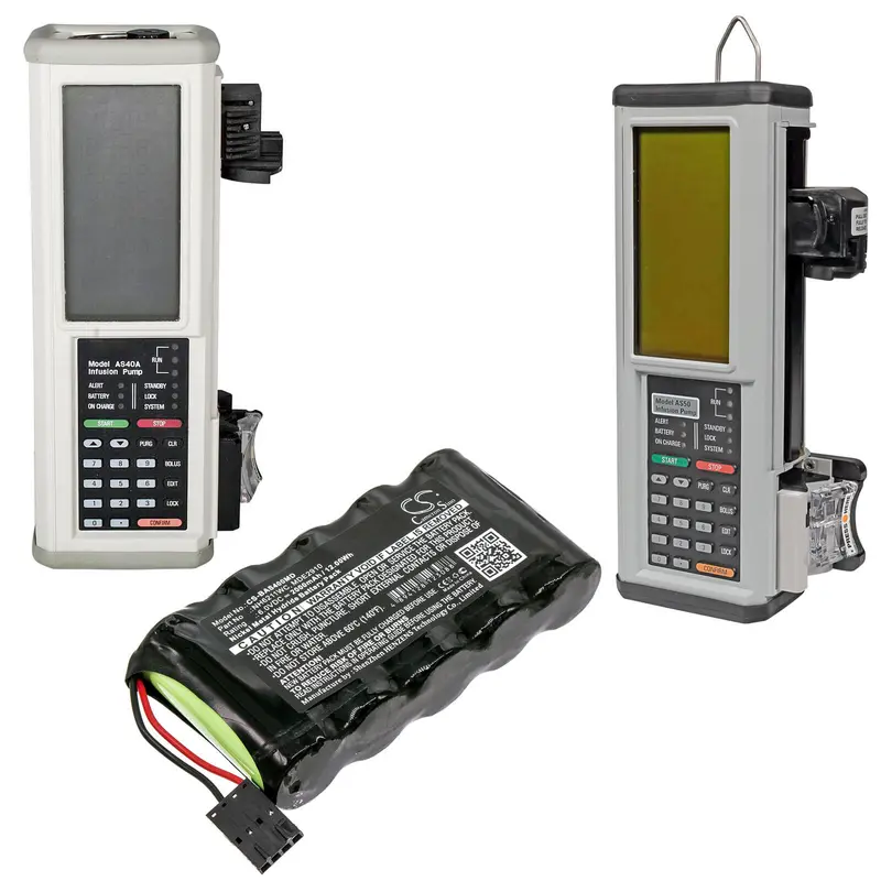 Baxter Healthcare Infusion Pump Battery – 6.0V Ni-Mh, 2000Mah (12.0Wh), Compatible With B11056 As40 1