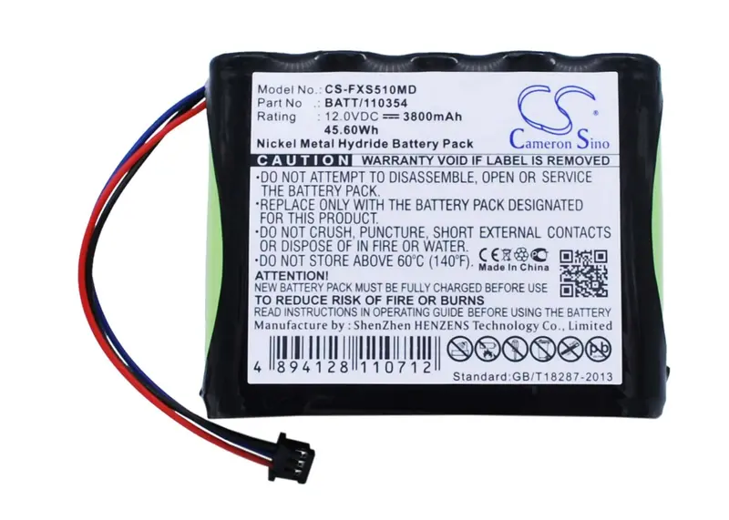 Fukuda Medical Device Battery: 12.0V Ni-Mh, 3800Mah, 45.60Wh – Compatible With 10Th-2400A-Wc1-1, Ds5100 1