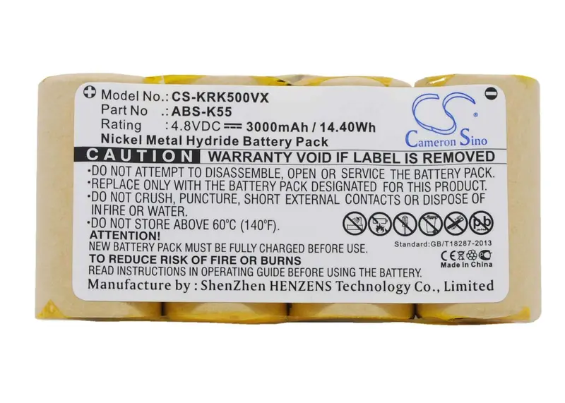 Kärcher Vacuum Cleaner Battery – 4.8V Ni-Mh, 3000Mah, 14.40Wh (Replaces 1.258-116.0, 1.258-409.0, 50 Display 35) 1