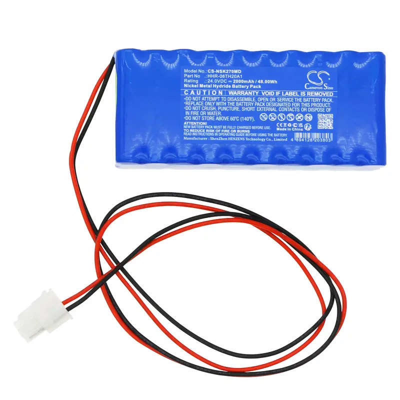 Nikkiso Medical Device Battery – 24.0V Ni-Mh, 2000Mah (48.00Wh), Fits Hhr-06Th20A1 Ddb-27 Dbb-27 1