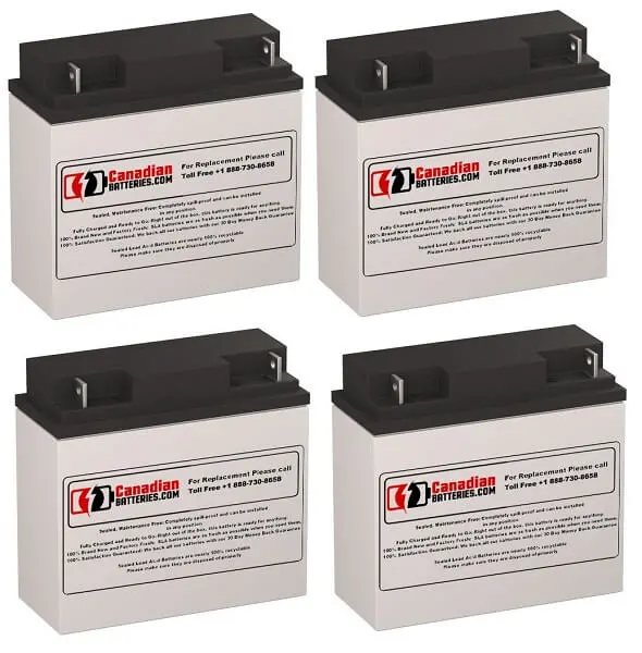 Oneac On2000 Ups Replacement Batteries – Four 12V, 18Ah Sealed Lead-Acid Units (216Wh Total) 1