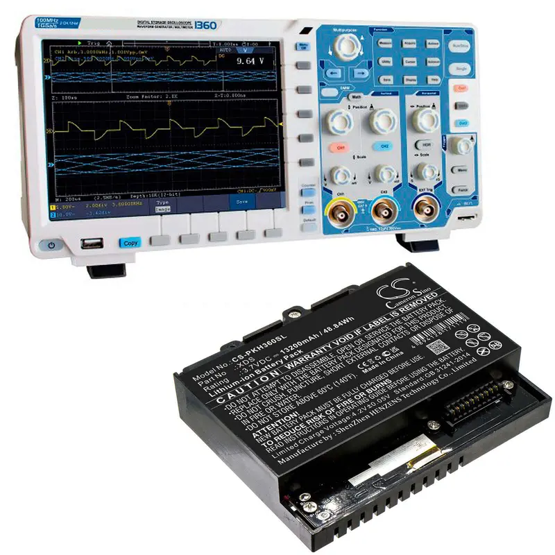 Peaktech Xds 1360 Oscilloscope Battery – 3.7V 13200Mah Li-Ion (48.84Wh) 1