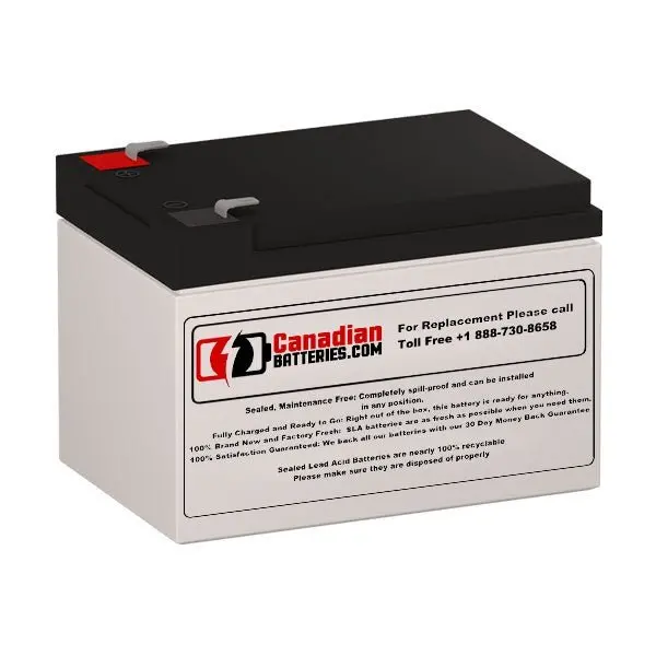 Q-Batteries 12Ls-12 Replacement – 12V 12Ah Agm With F1 Terminals 1