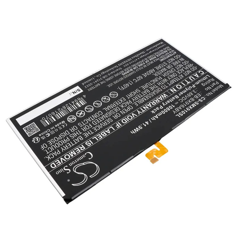 Samsung Galaxy Tab S8 Ultra Eb-Bx906Aby Tablet Battery – 3.88V Li-Polymer, 10500Mah (40.74Wh) 1