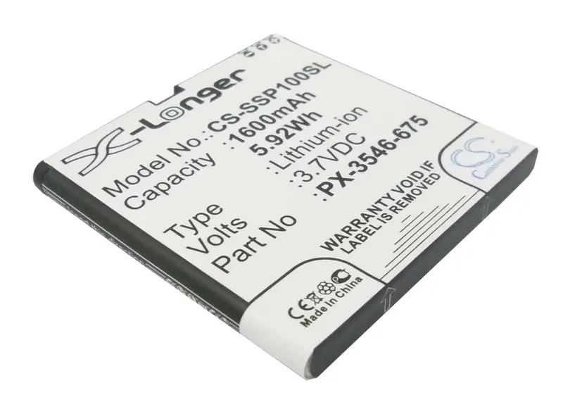 Simvalley Smartphone Battery – 3.7V 1600Mah Li-Ion, Fits Px-3546 & Sp-100, 5.92Wh 1