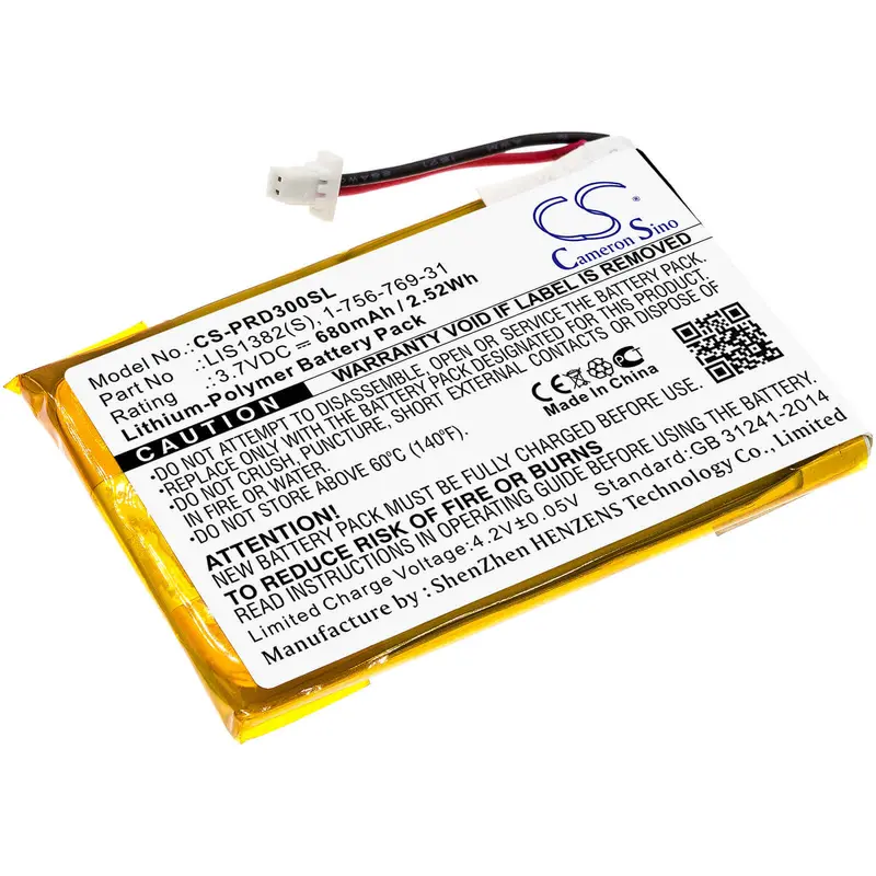 Sony Prs-300 E-Reader Battery – 3.7V 680Mah Li-Polymer (2.52Wh), Model 1-756-769-31 1