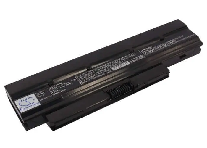 Toshiba Satellite T210D/T215D Replacement Battery – 10.8V, 6600Mah Li-Ion (71.28Wh) 1