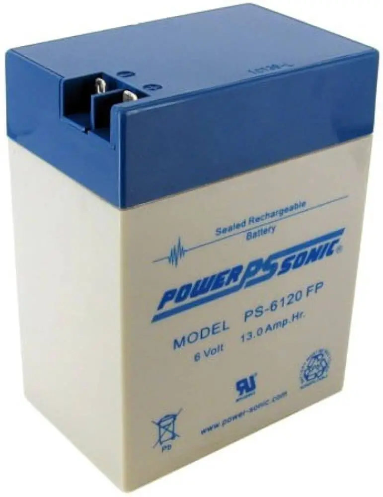 Tysonic Ty6-12A Replacement Battery – 6V, 14Ah, Dual F1/F2 Terminal Compatibility 1