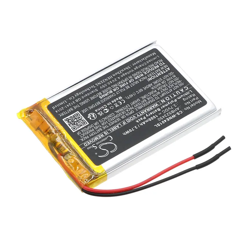 Weenect Gps Tracker Battery – 3.7V Li-Polymer, 1000Mah, 3.7Wh (Ahb523450, Silber We401) 1